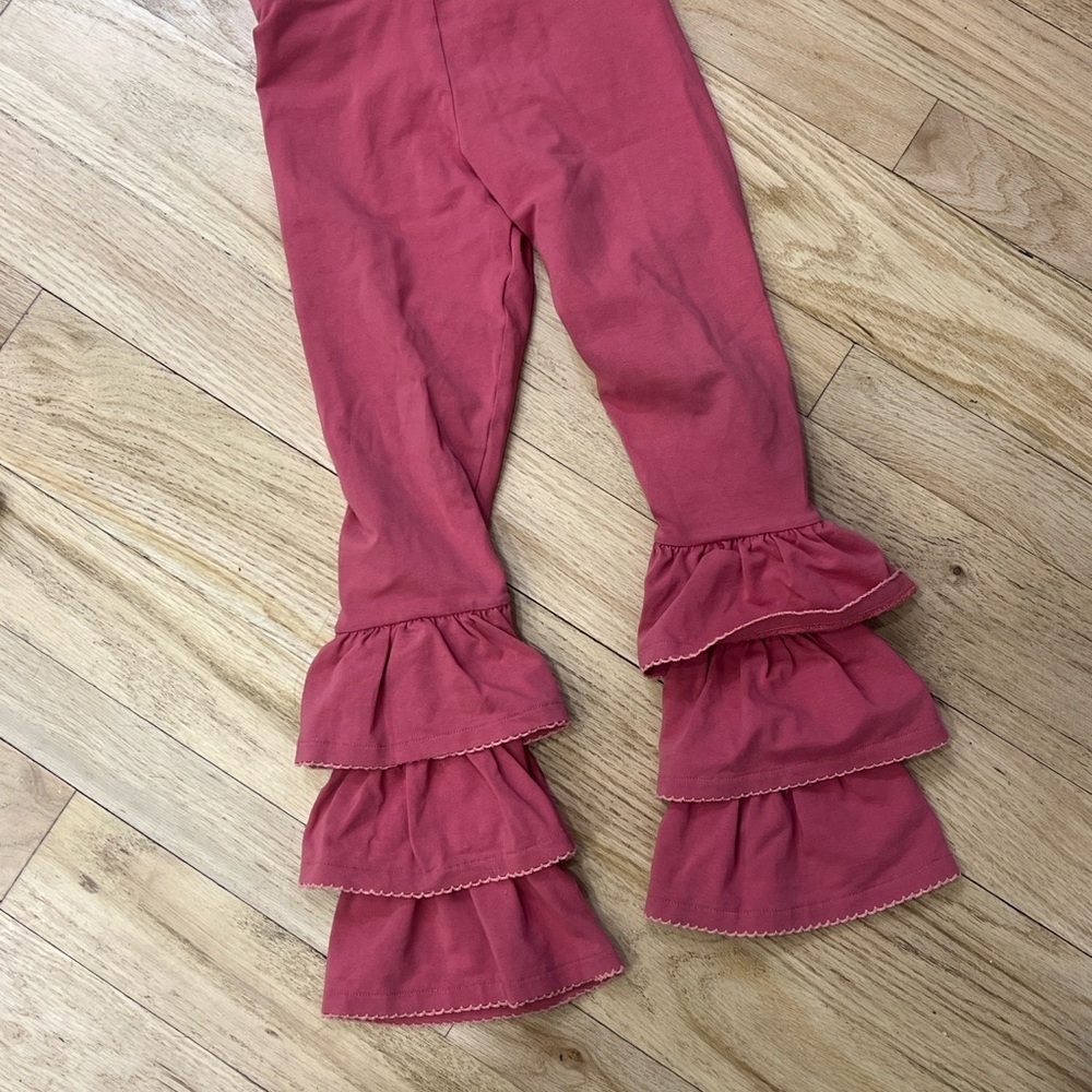 Matilda Jane Coral Ruffled Leggings